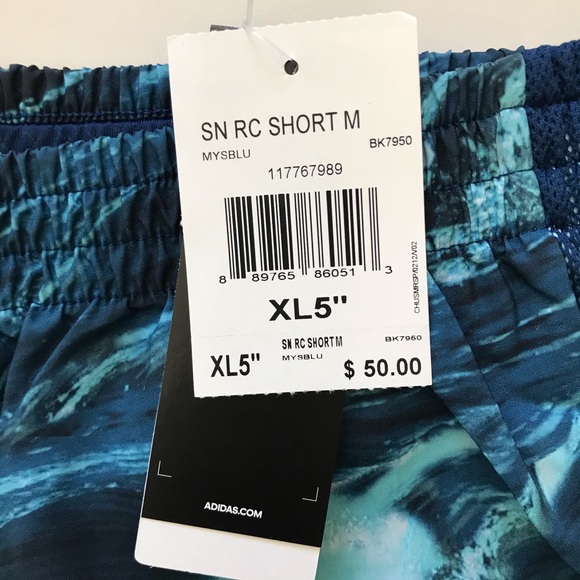 NWT Adidas Men's Shorts XL 5" - Picture 5 of 5